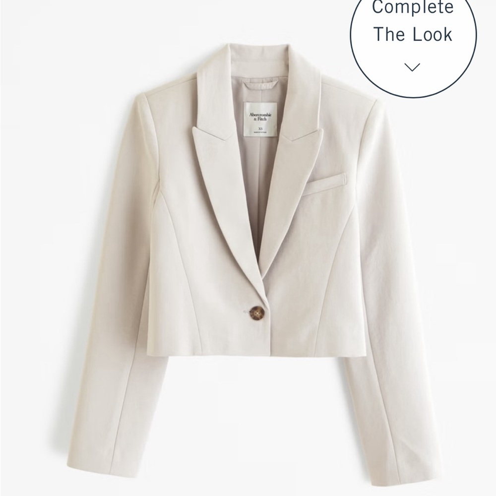 Abercrombie and fitch cropped blazer
